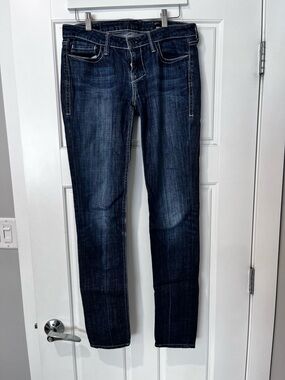 Women’s Dark Blue Slim Straight Jeans